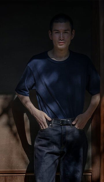 &ldquo;TOKUNO BLUE,&rdquo; <br>WOVEN IN KOJIMA.