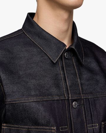 #002 SILK DENIM JACKET 15oz,Indigo, large image number 6