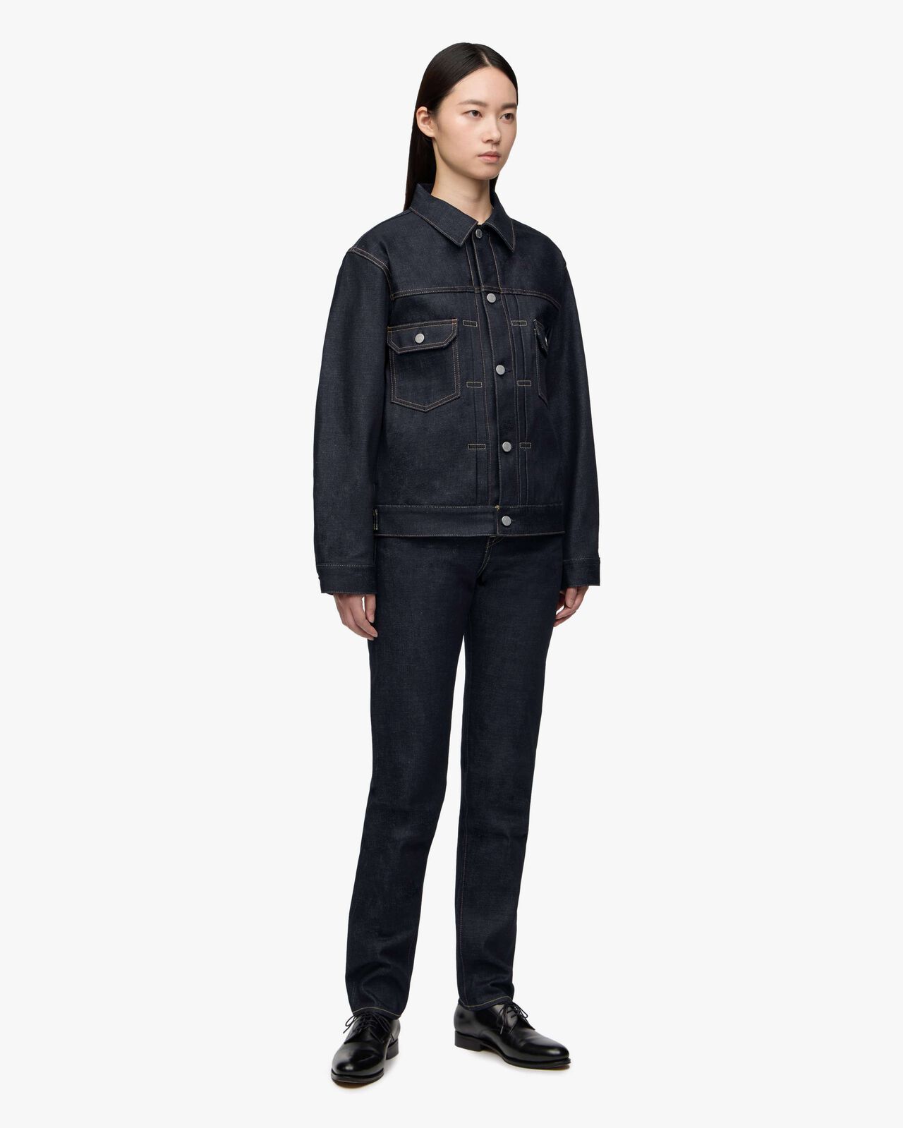 #002 STANDARD DENIM JACKET 14.7oz,Indigo, large image number 6