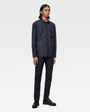TRIPLE STITCH L/S DENIM SHIRT,Indigo, large image number 3