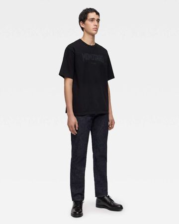 HEAVY OUNCE S/S TEE - ALPHABET (FRONT),BLK, large image number 3