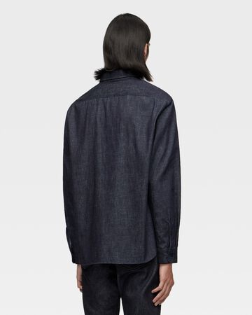 TRIPLE STITCH L/S DENIM SHIRT,Indigo, large image number 2