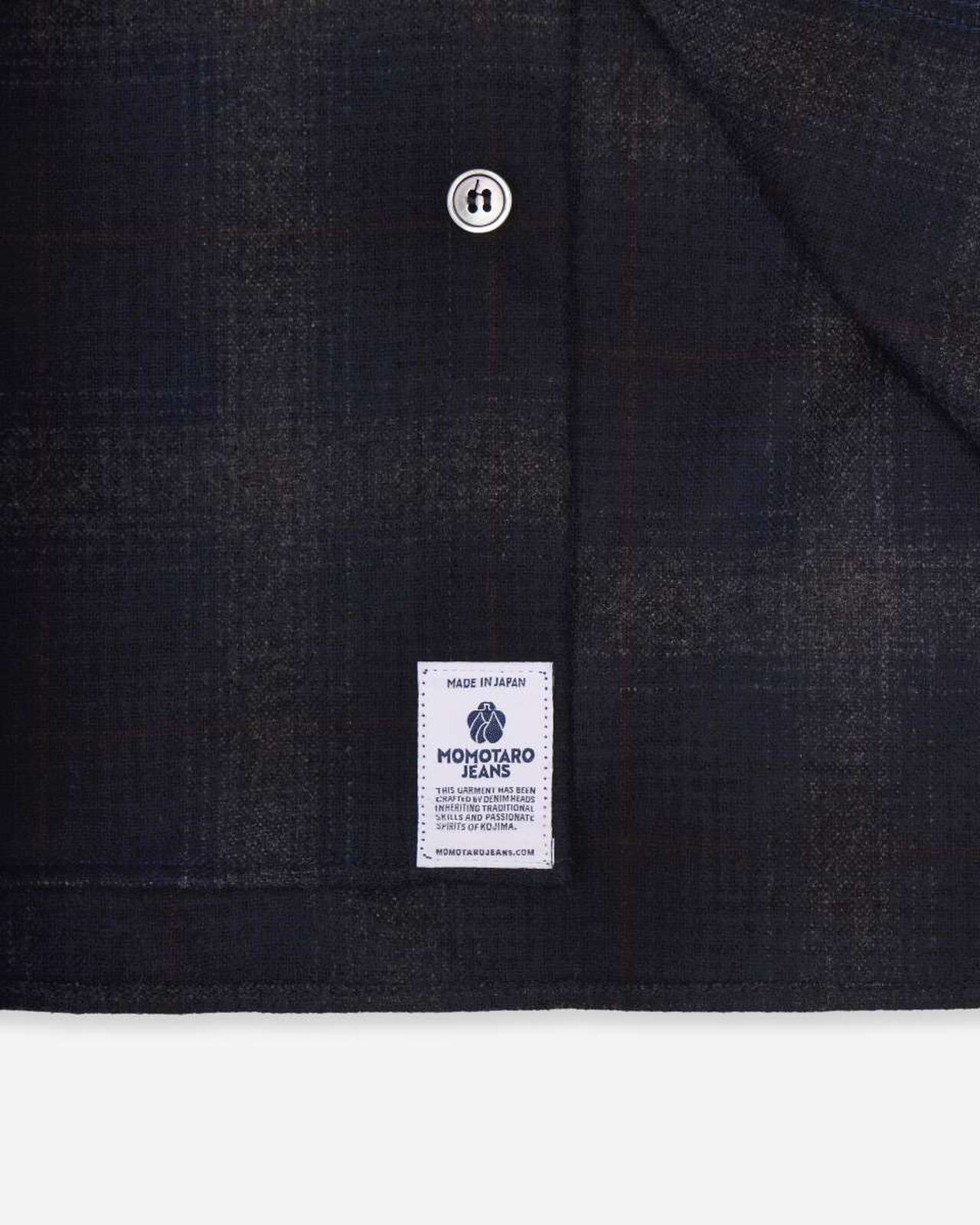 WOOL×CASHMERE OMBRE CHECK L/S SHIRT,NAVY, large image number 9