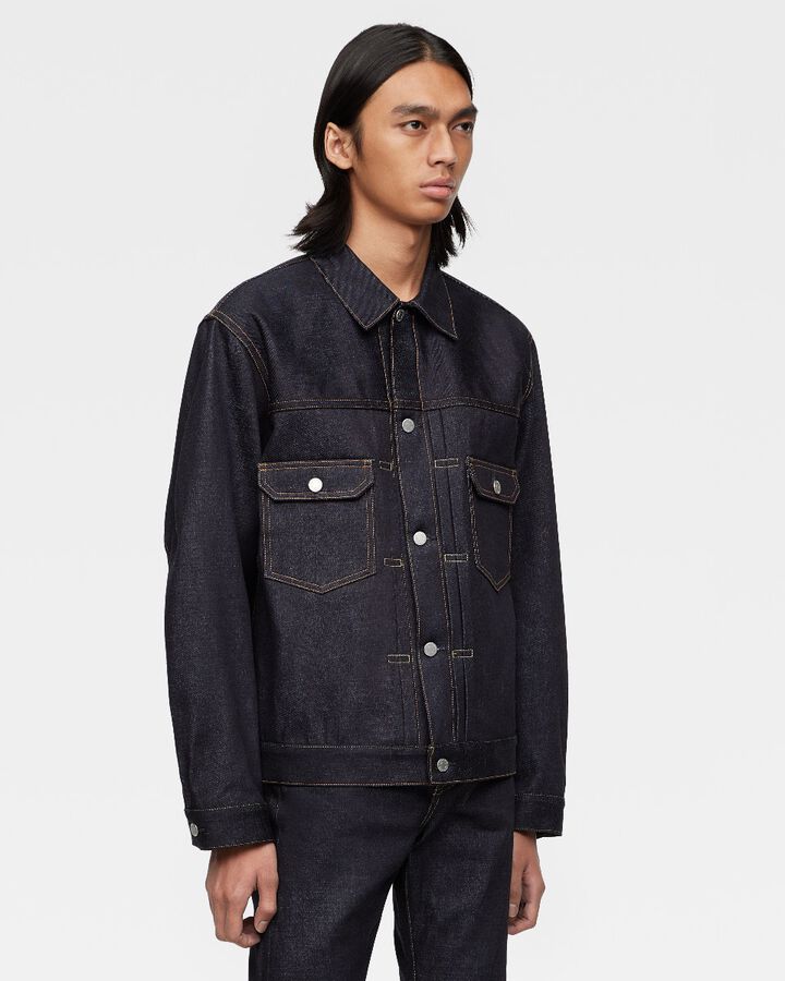 #002 STANDARD DENIM JACKET 14.7oz,, medium