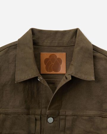 #002 DENIM JACKET - MOSS,KHAKI, large image number 9