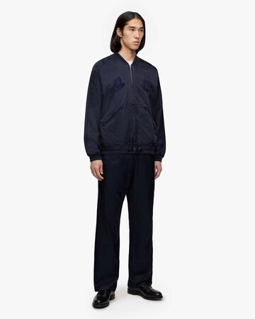 SATIN SOUVENIR PANTS,NAVY, large image number 3