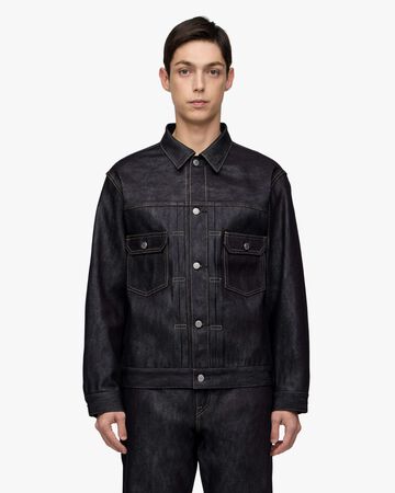 #002 SILK DENIM JACKET 15oz,Indigo, large image number 0