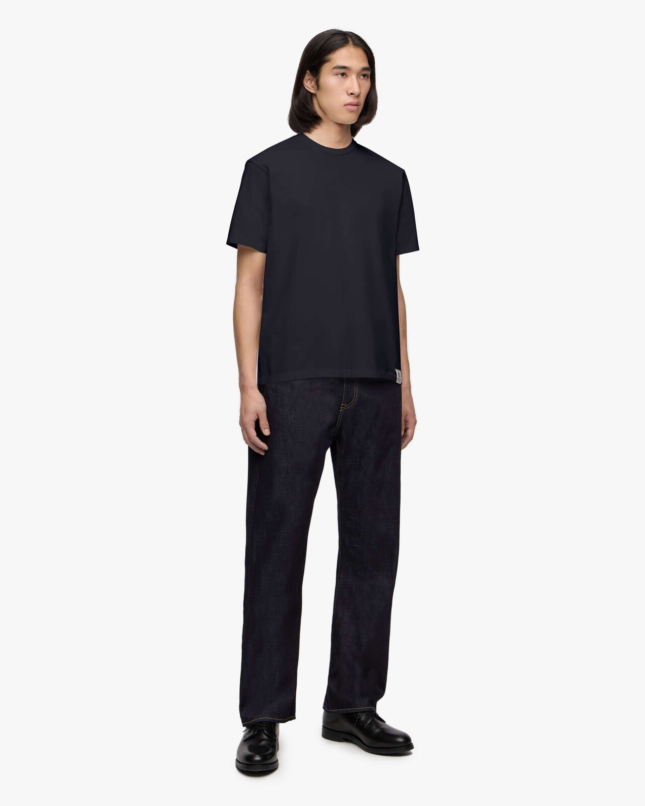 SUVIN COTTON S/S TEE-REGULAR FIT,BLK, large image number 1
