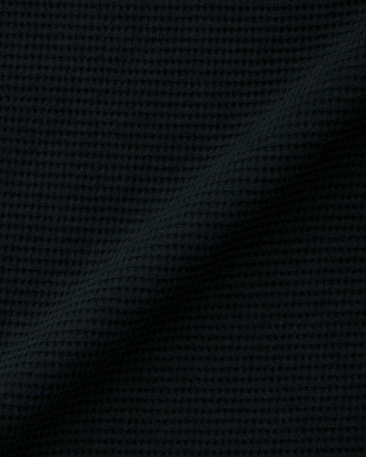 SUVIN COTTON THERMAL L/S TEE,BLK, large image number 6