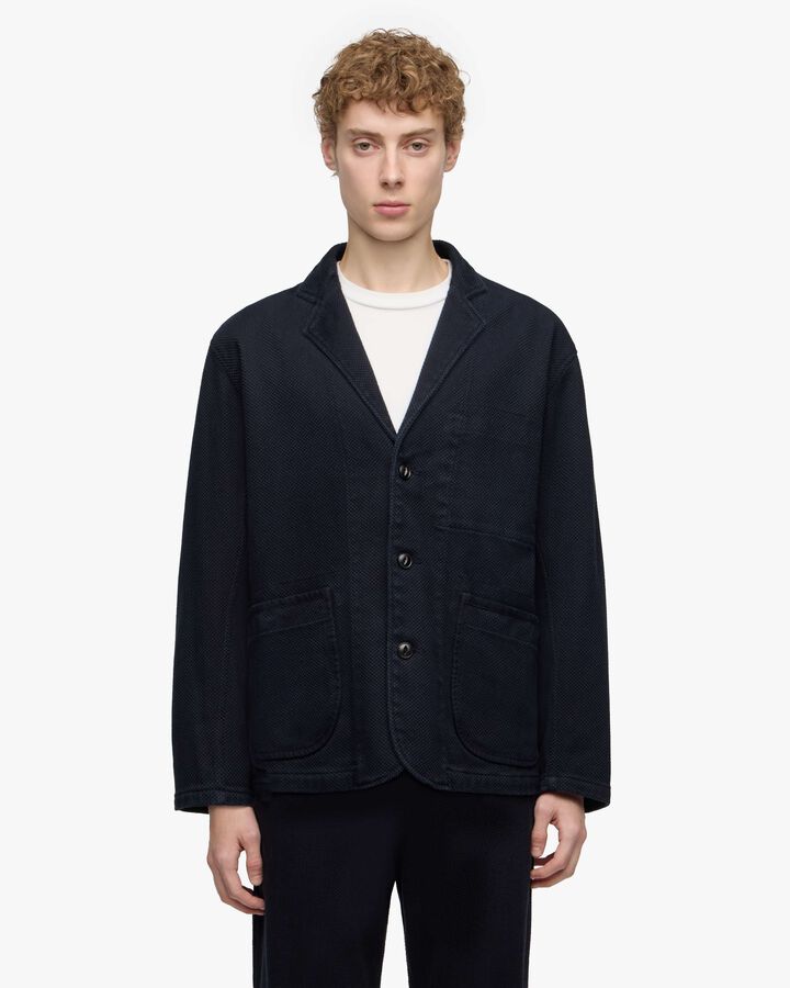 SASHIKO TAILORED JACKET-OVERDYE,, medium