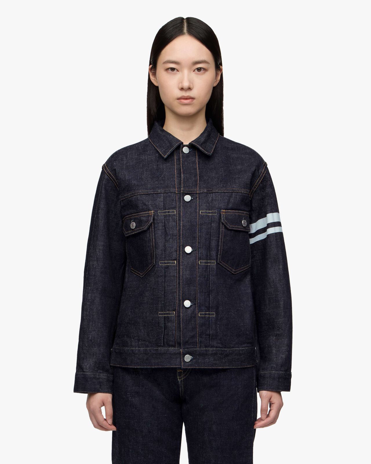 #002 CLASSIC DENIM JACKET 15.7oz,Indigo, large image number 5