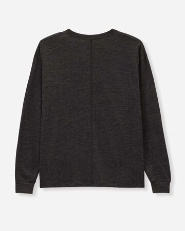 MERINO WOOL L/S TEE,GRY, large image number 6