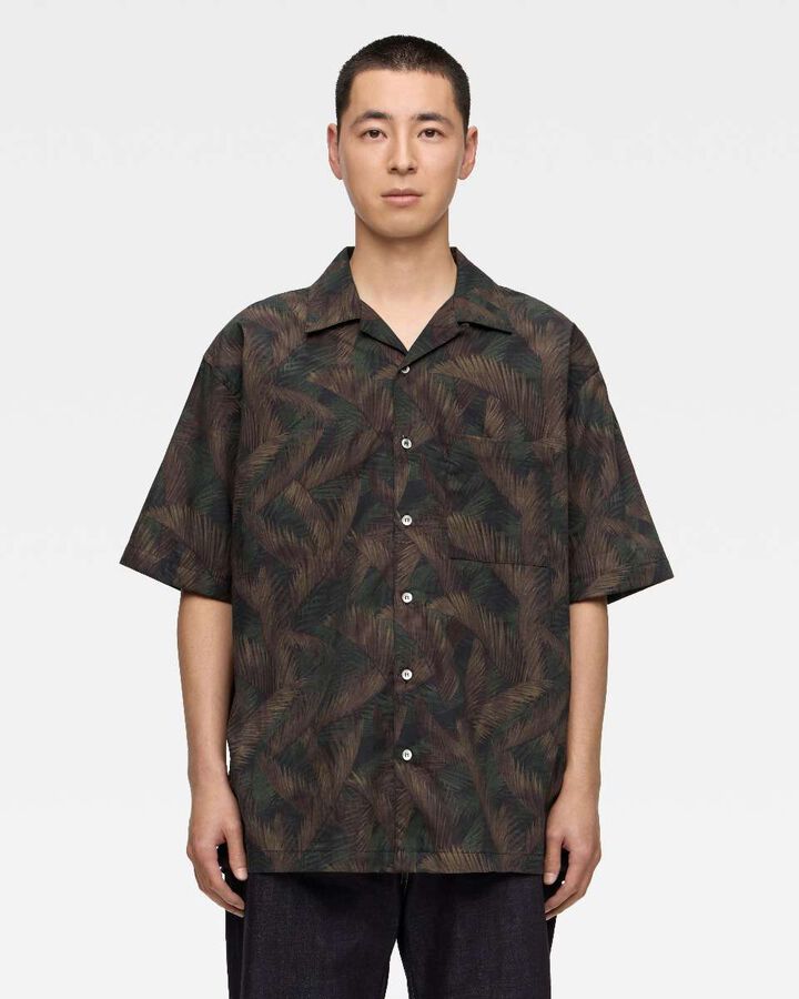 CYCADS PATTERN S/S SHIRT,, medium