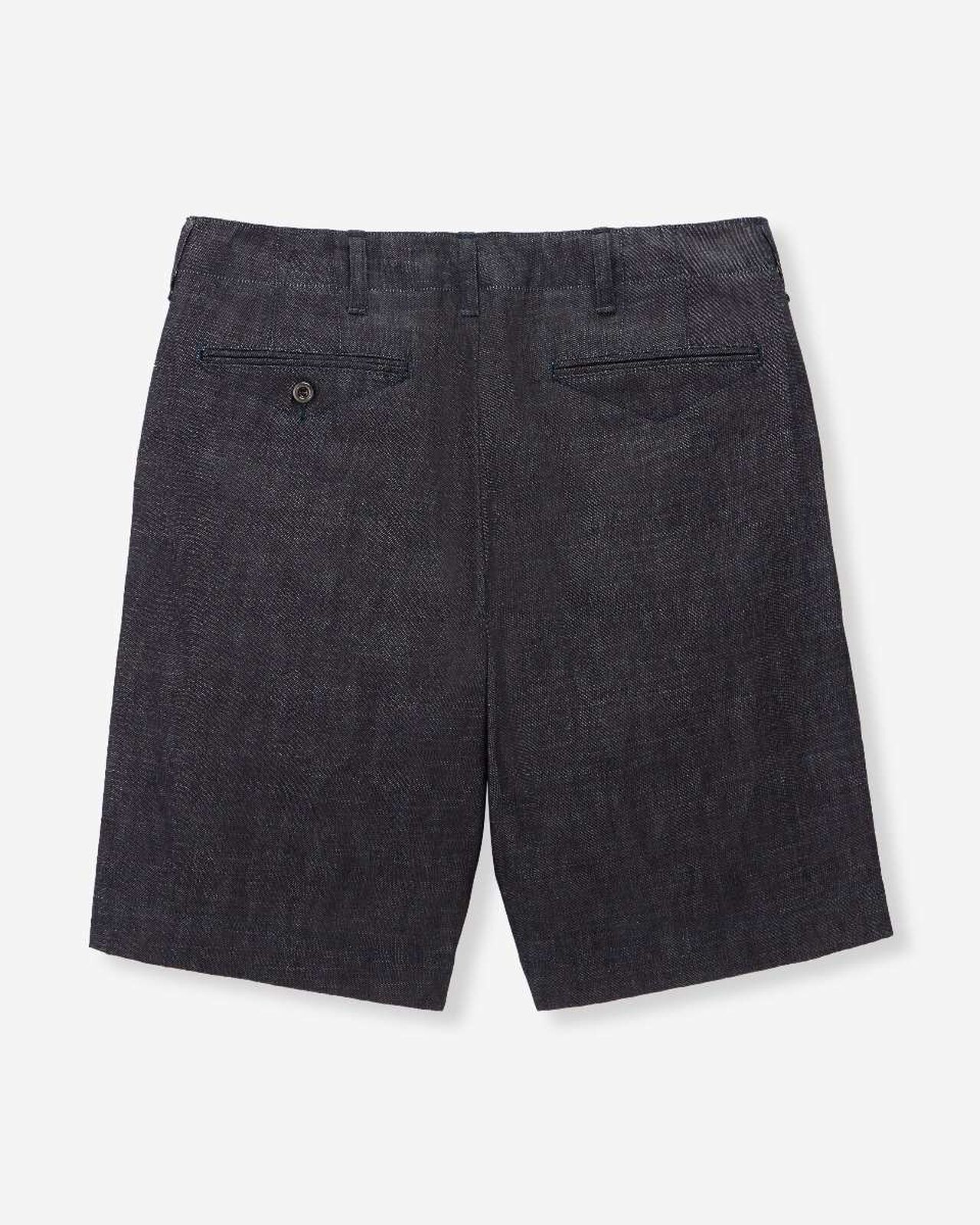 DENIM SLIM SHORTS,Indigo, large image number 5