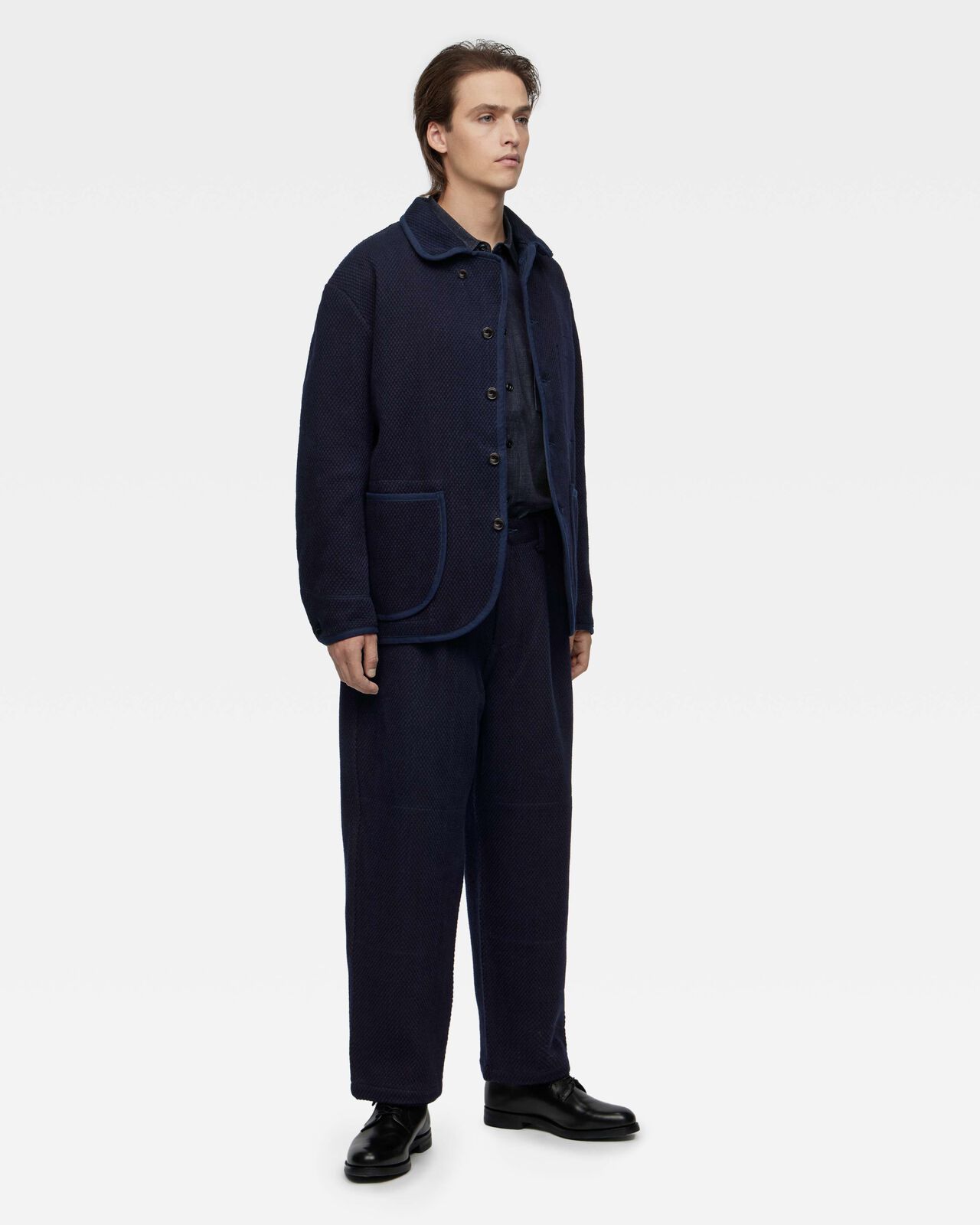 HEAVY SASHIKO JACKET,Indigo, large image number 4