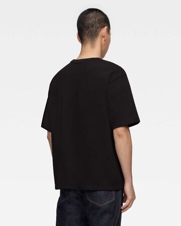 HEAVY OUNCE S/S POCKET TEE -DISCHARGE PRINT,BLK, large image number 2