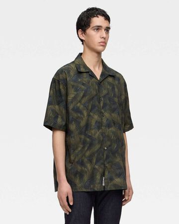 Soon MMSS6000 CYCADS PATTERN S/S SHIRT,GRN, large image number 1
