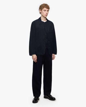 SASHIKO TAILORED JACKET-OVERDYE,Indigo, large image number 3