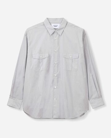 BROAD STRIPE L/S SHIRTS,GRY, large image number 2