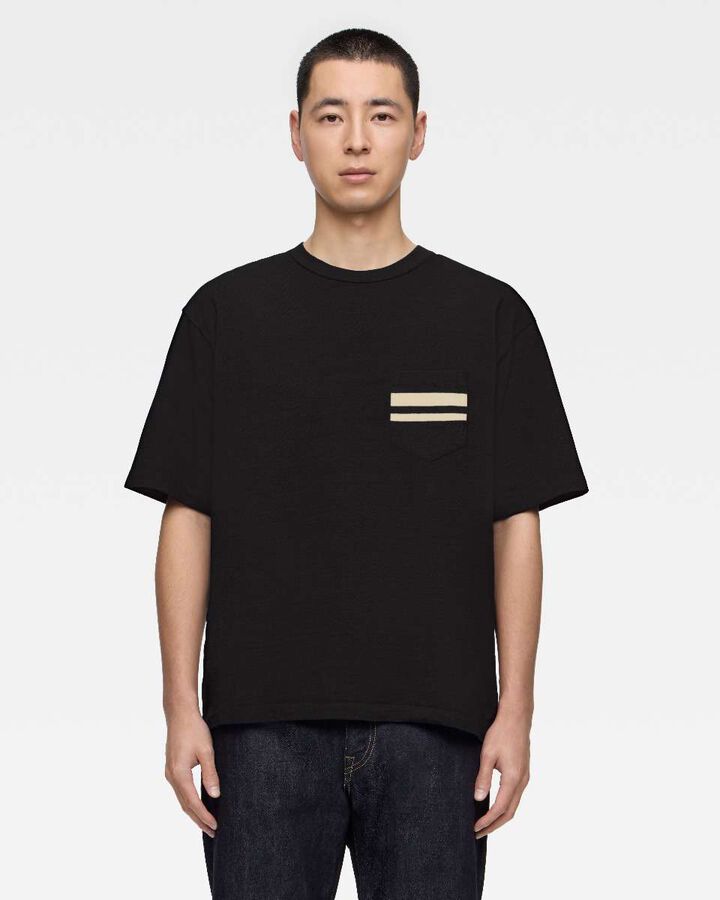HEAVY OUNCE S/S POCKET TEE -DISCHARGE PRINT,, medium