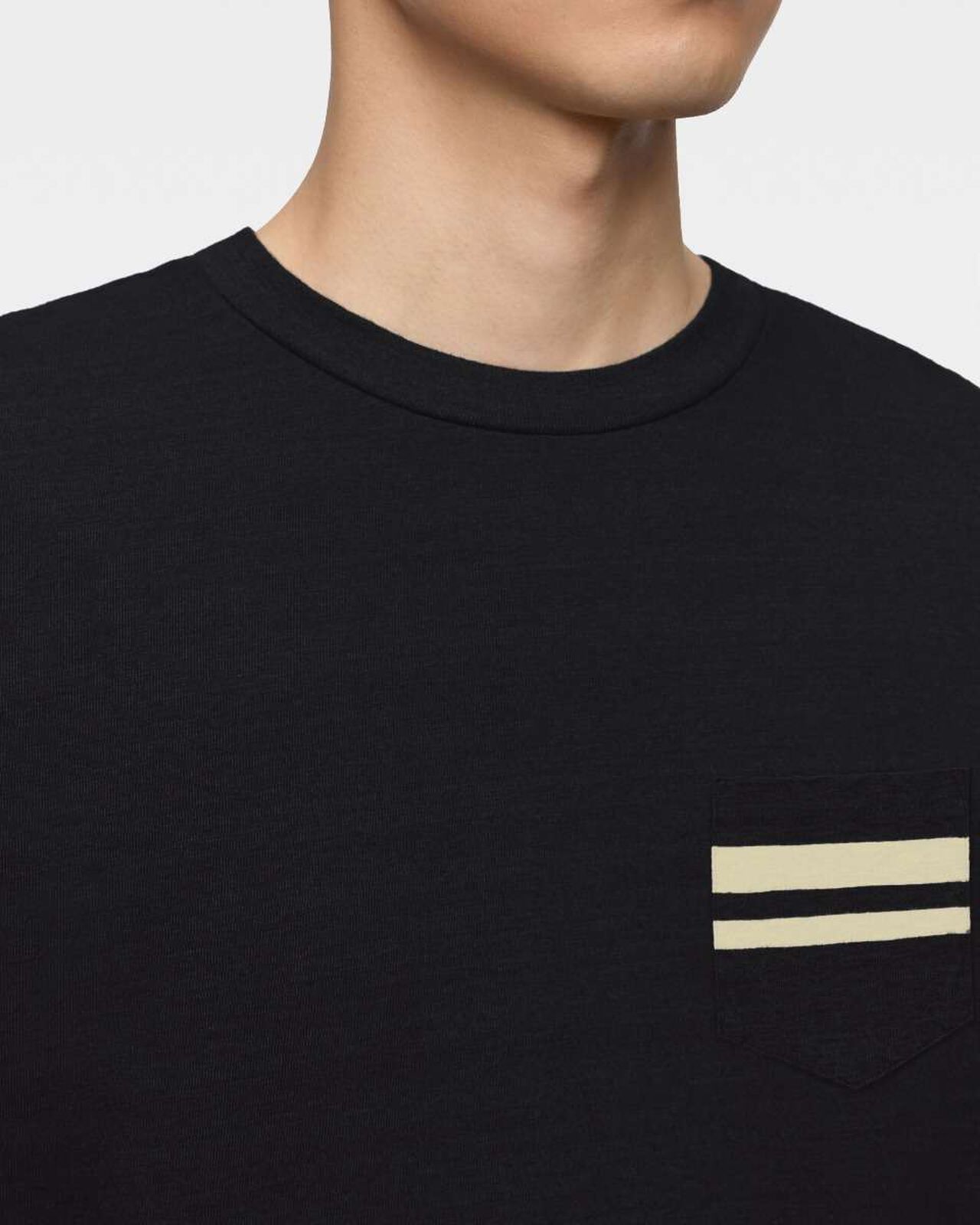 HEAVY OUNCE S/S POCKET TEE -DISCHARGE PRINT,BLK, large image number 4