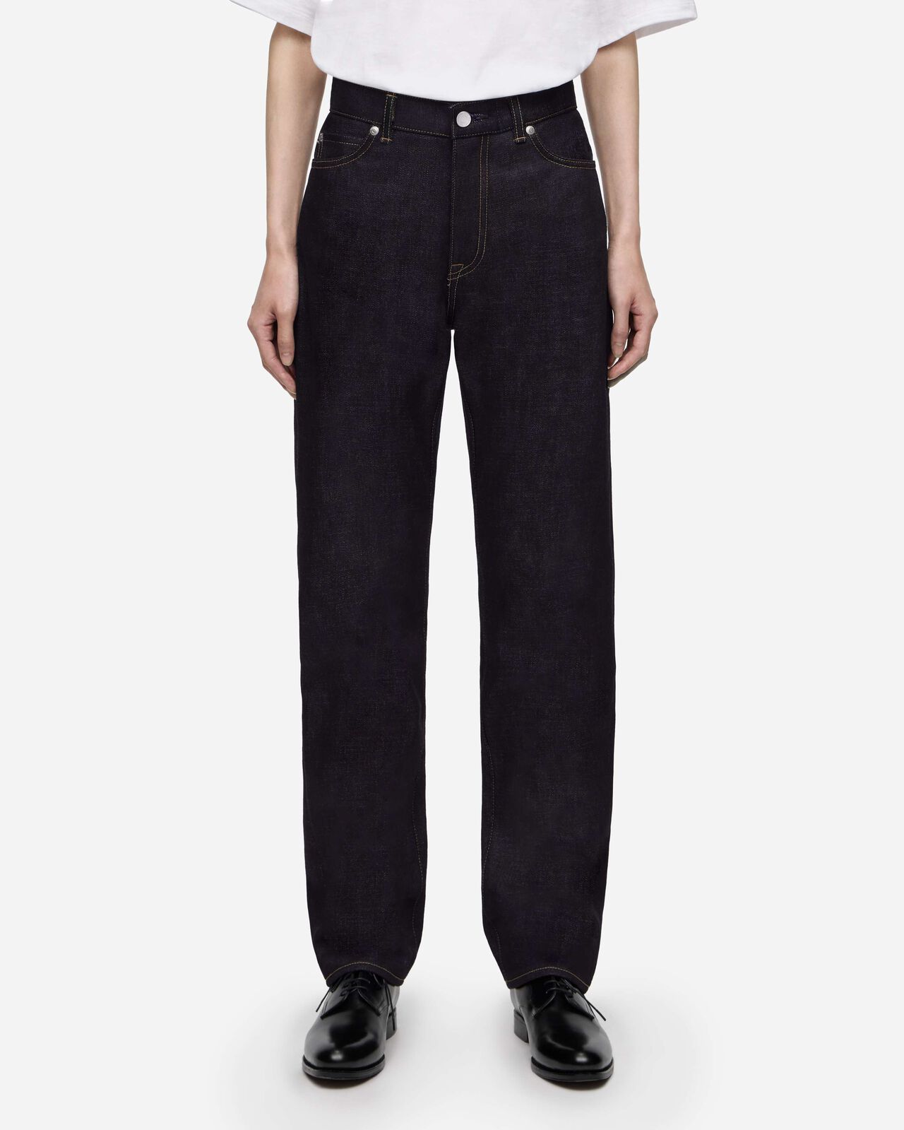 #110 STANDARD STRAIGHT WOMENS 14.7oz ZIPPER FLY,Indigo, large image number 0