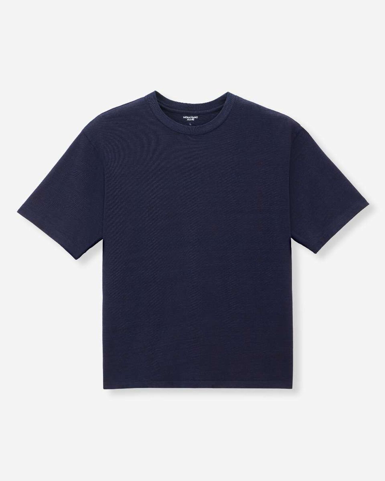 YARN DYED S/S TEE - ALPHABET FRONT),Indigo, large image number 5