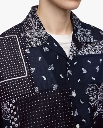ORIGINAL PRINT S/S SHIRT -PAISLEY PATTEN,NAVY, large image number 4