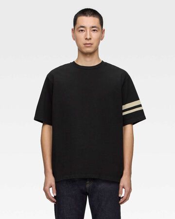 HEAVY OUNCE S/S TEE -DISCHARGE PRINT,BLK, large image number 0