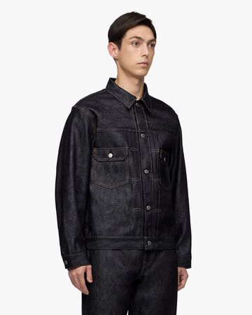 #002 SILK DENIM JACKET 15oz,Indigo, large image number 1