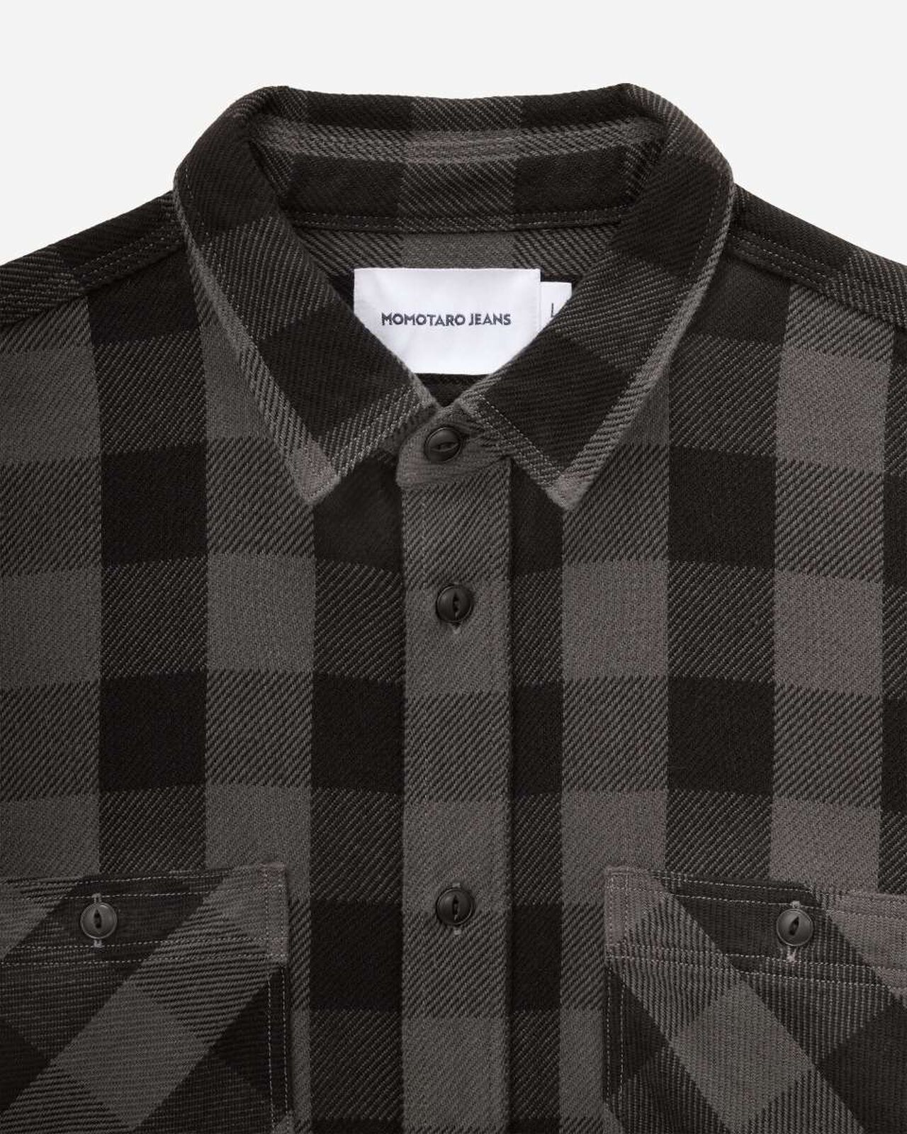 BLOCK CHECK L/S SHIRT,GRY, large image number 7