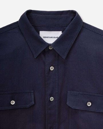 SASHIKO CPO SHIRT,Indigo, large image number 7
