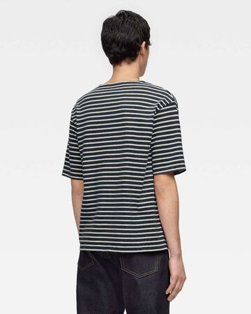 BASQUE BORDER S/S TEE,NAVY, large image number 2