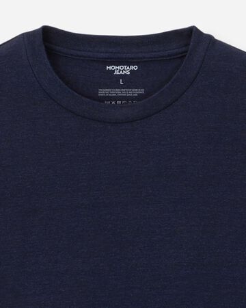 INDIGO YARN DYED TEE - TOKUNO BLUE,Indigo, large image number 7