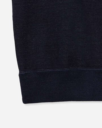 INDIGO SWEAT CREW NECK PO-YARN DYE,Indigo, large image number 9