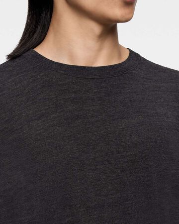 MERINO WOOL L/S TEE,GRY, large image number 4