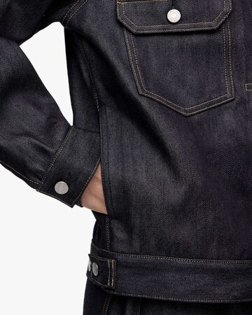 #002 SILK DENIM JACKET 15oz,Indigo, large image number 7