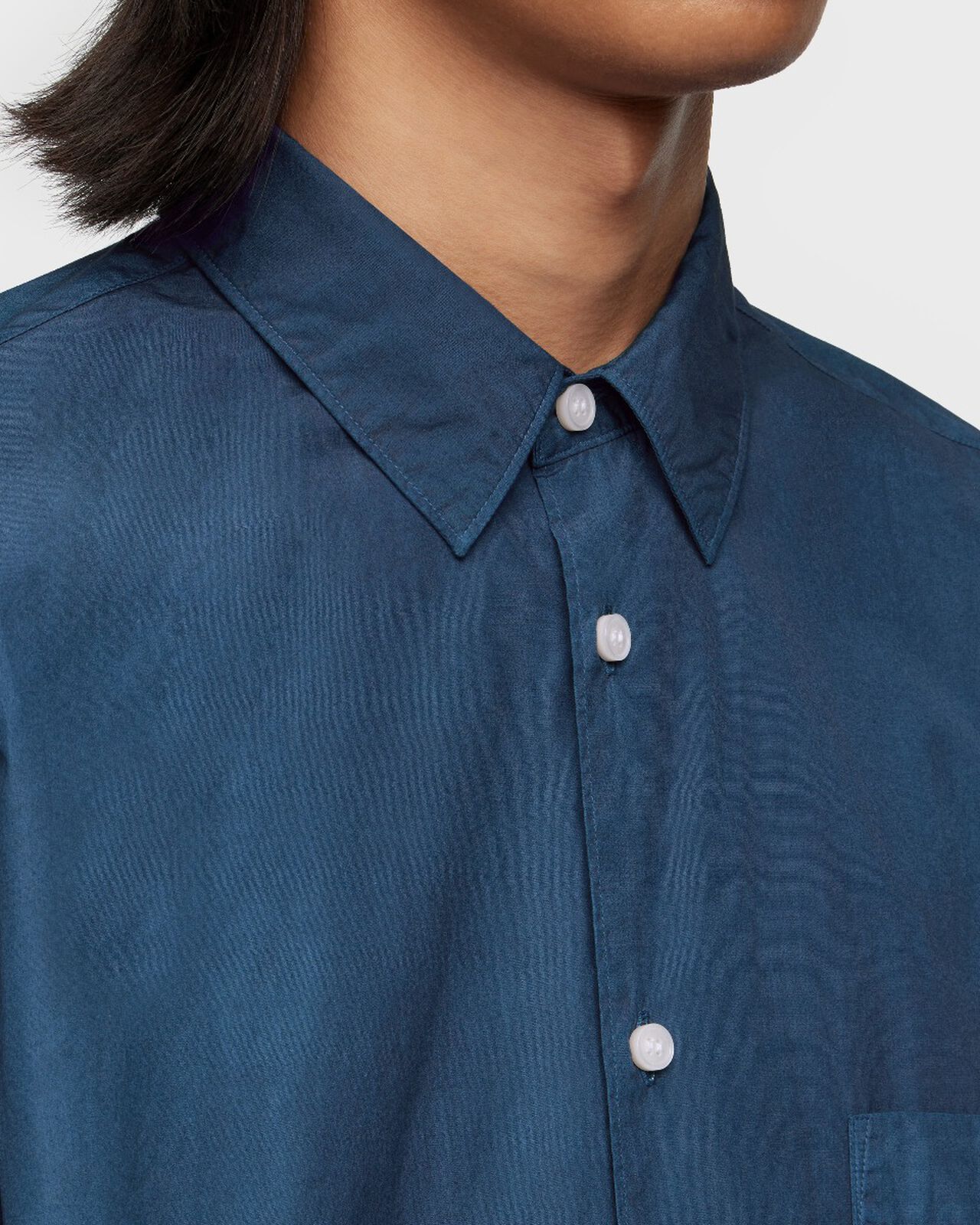 BROAD S/S SHIRT - NATURAL INDIGO,MID, large image number 5