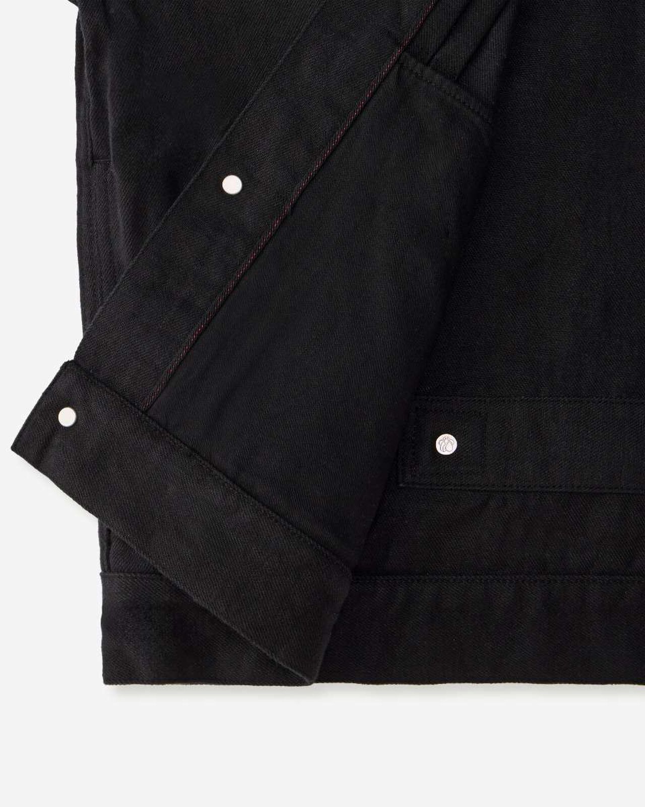 #001 DENIM JACKET - KYOTOMONTSUKI DYED,BLK, large image number 10