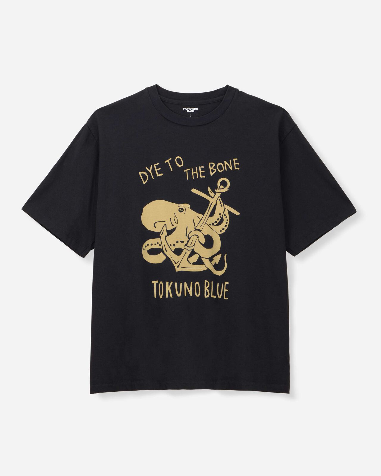 ZIMBABWE COTTON S/S TEE - OCTOPUS,NAVY, large image number 2