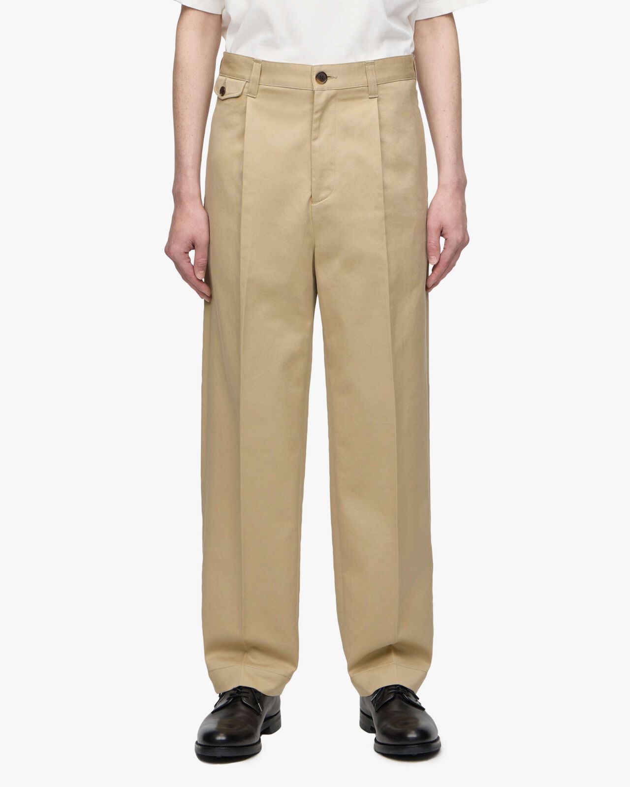 WESTPOINT TROUSERS-FABRIC DYE,BEG, large image number 0