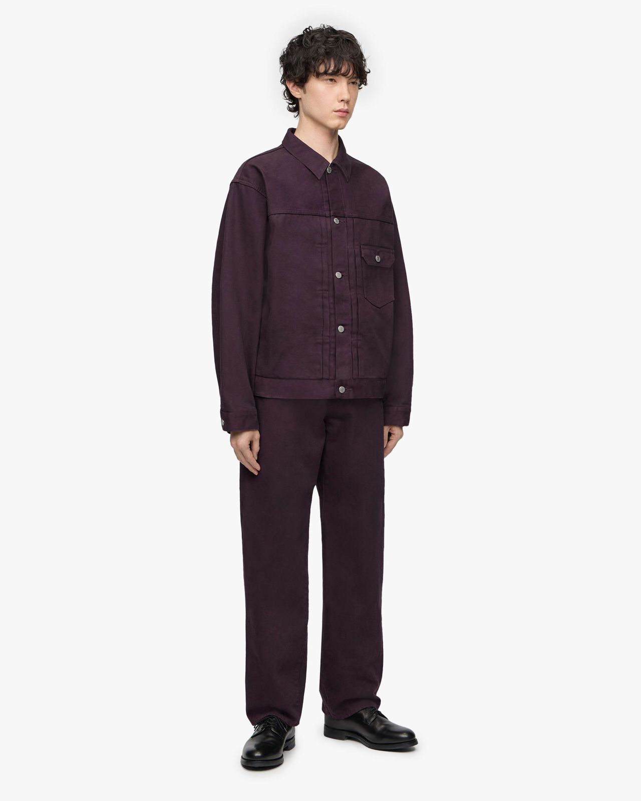 [arriving 8/21] #001 DENIM JACKET - SHIKON,PURPLE, large image number 3