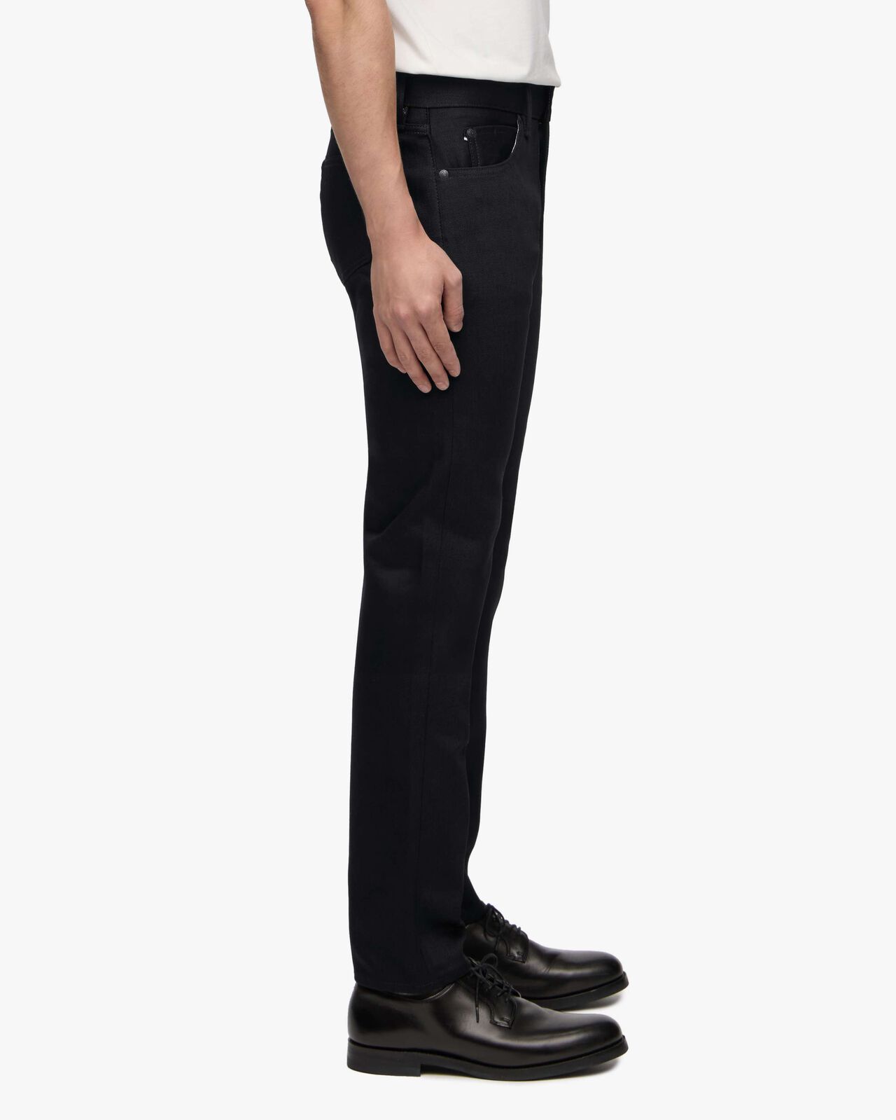 #300 STANDARD SLIM 14.7oz ZIPPER FLY,BLK, large image number 3