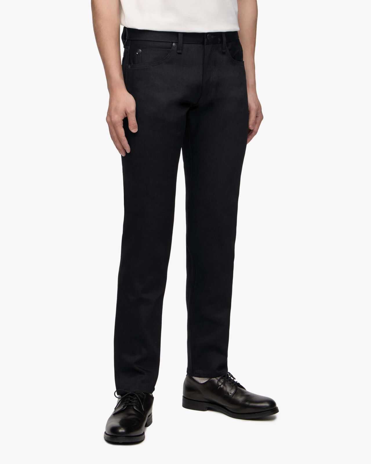 #300 STANDARD SLIM 14.7oz ZIPPER FLY,BLK, large image number 1