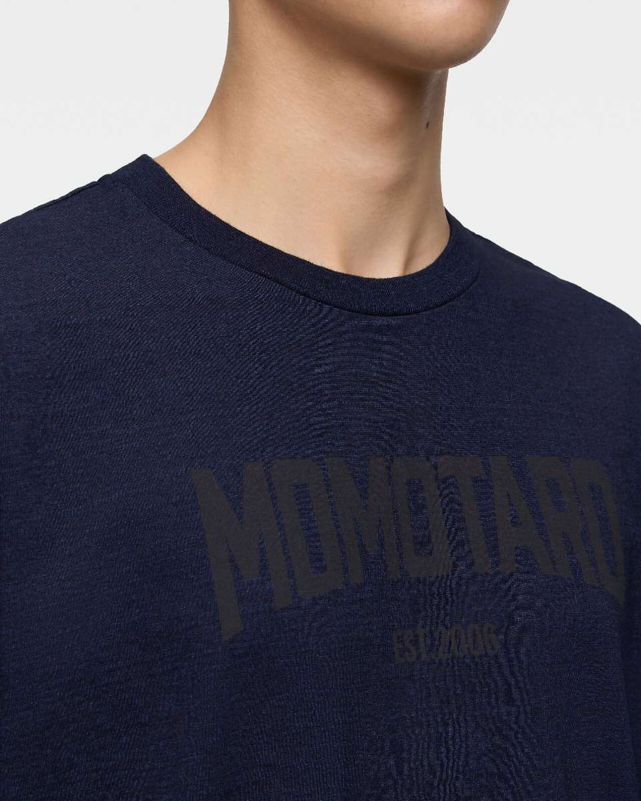 YARN DYED S/S TEE - ALPHABET FRONT),Indigo, large image number 4