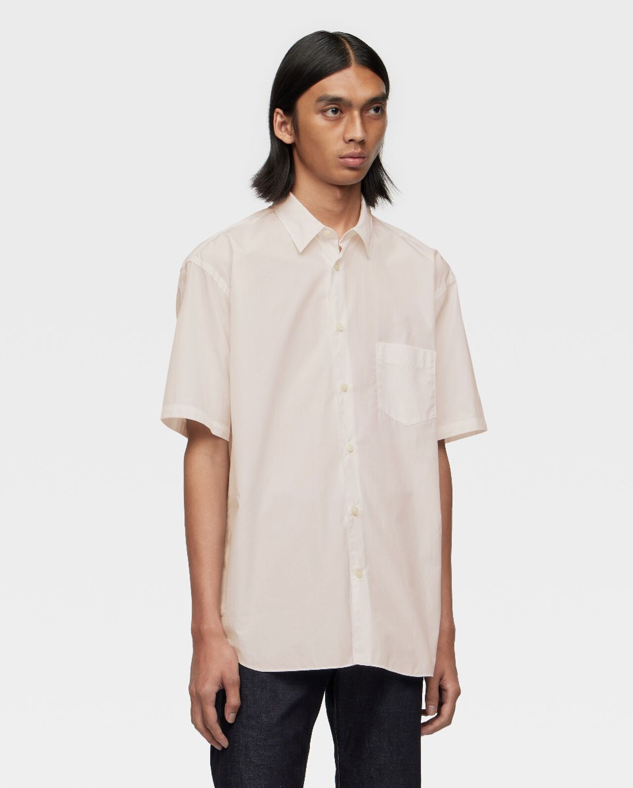 BROAD S/S SHIRT - SAKURA DYED,PIN, large image number 1