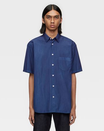 BROAD S/S SHIRT - NATURAL INDIGO,DID, large image number 1