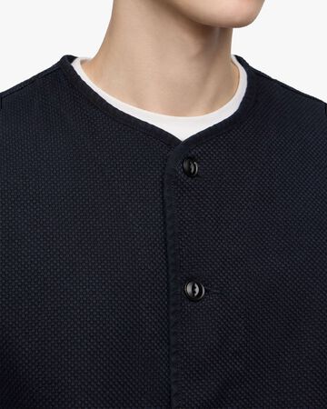 SASHIKO VEST-OVERDYE,Indigo, large image number 4