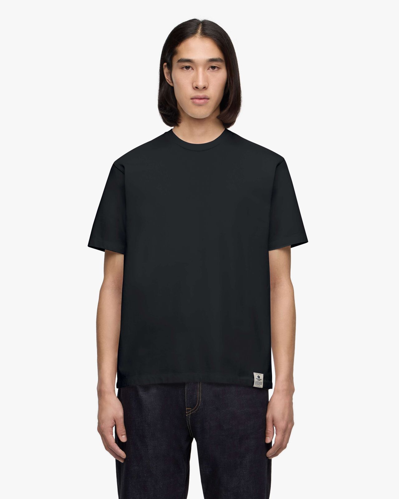 SUVIN COTTON S/S TEE-REGULAR FIT,BLK, large image number 0