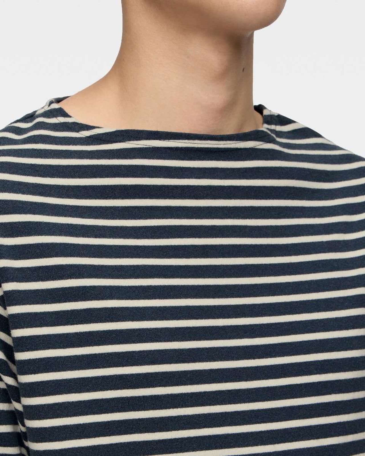 BASQUE BORDER S/S TEE,NAVY, large image number 4